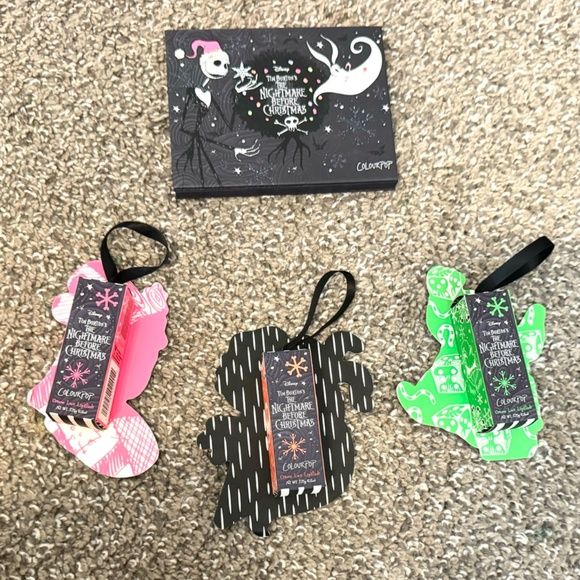 ColourPop "Nightmare Before Christmas" eyeshadow palette + lipstick set - Picture 2 of 8